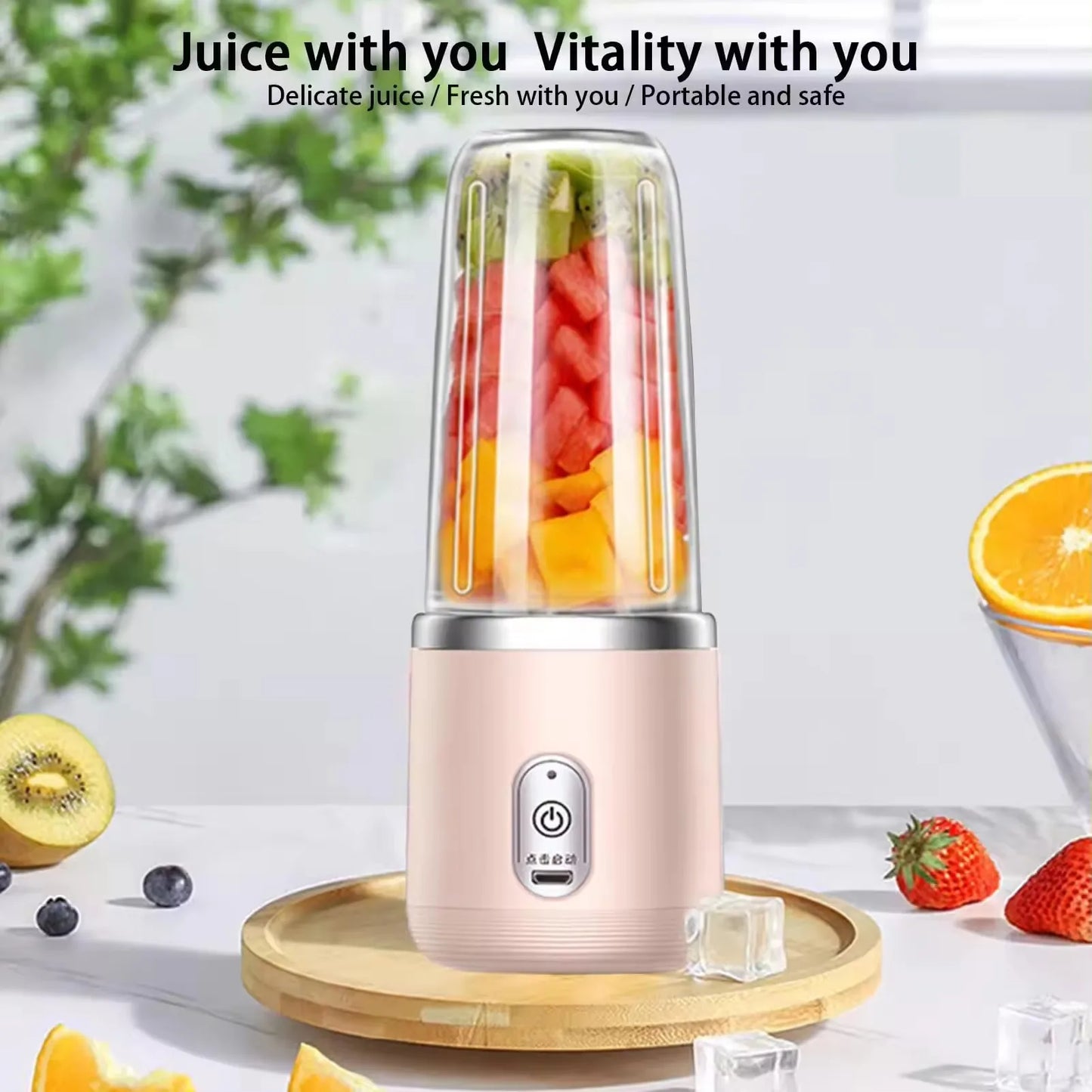 Portable USB Electric Juicer & Mini Mixer for Fruits & Vegetables