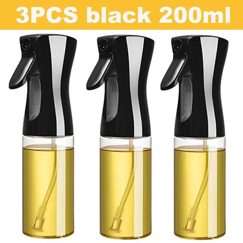 "200/300/500ml Oil Spray Bottle - Olive Oil, Vinegar, Soy Sauce Dispenser for Kitchen, Cooking, Baking & Camping"